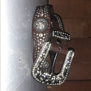 Rhinestone cowgirl belt